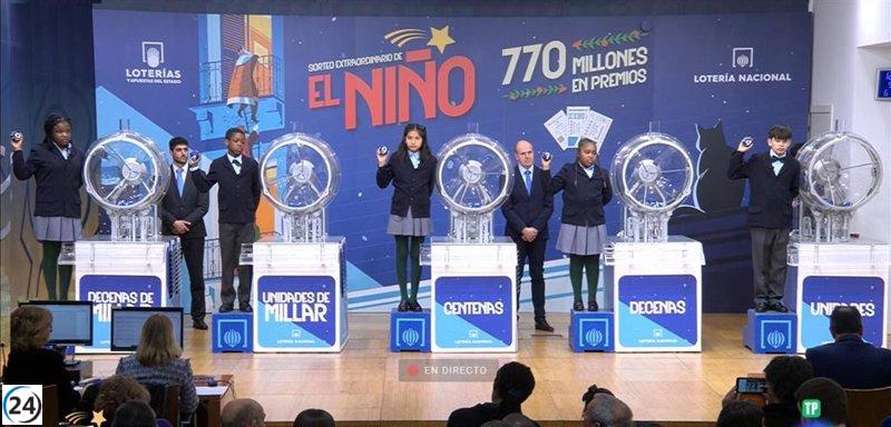 Corbera de Llobregat en Barcelona protagoniza la venta del primer premio de 'El Niño' 2024.