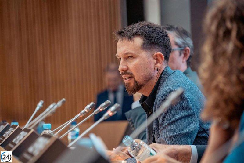 Pablo Iglesias se presenta virtualmente ante la Comisión del Parlament sobre Pegasus