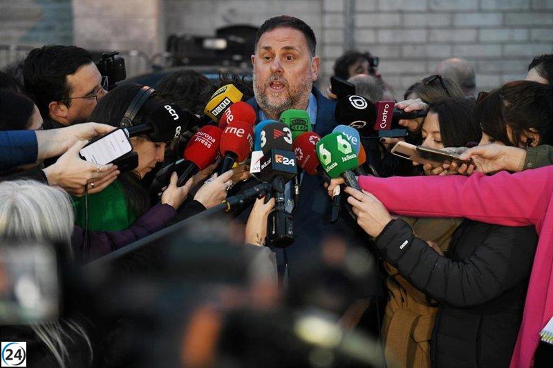 Junqueras critica a Junts por su voto en contra de la amnistía y le insta a trabajar para la