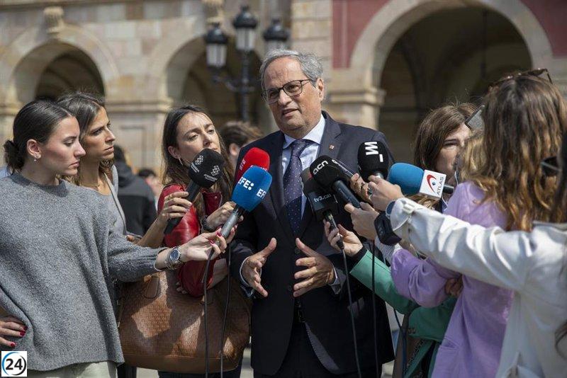 Torra aplaude el voto valiente de Junts en contra de la ley de amnistía