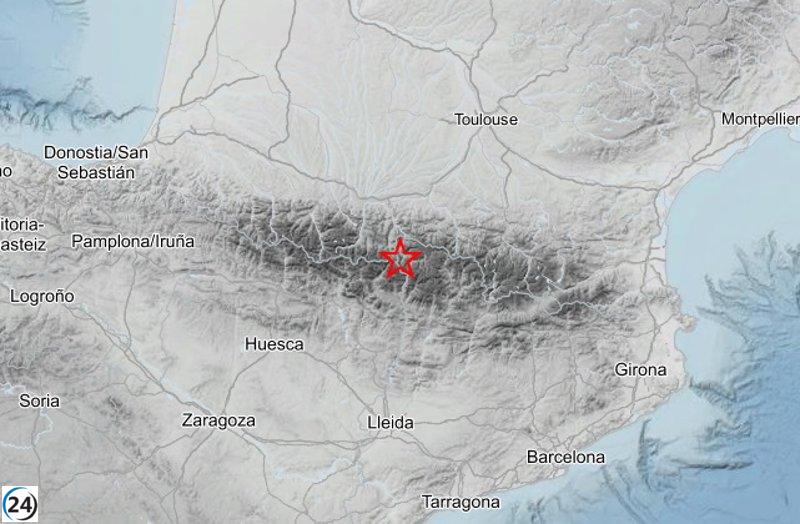 Se registra terremoto de magnitud 3,5 en el Pirineo sin causar daños en Bordes (Lleida)