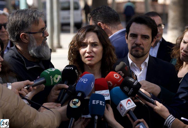 Ayuso asegura que la investigación fiscal a su pareja no afecta a la gestión de su Gobierno.