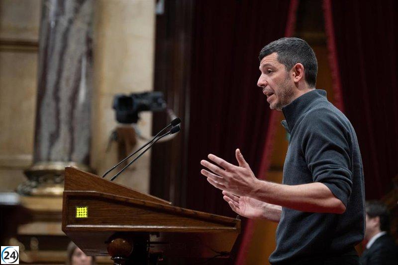 Pellicer de la CUP critica a Aragonès por favorecer al PSC en los Presupuestos.