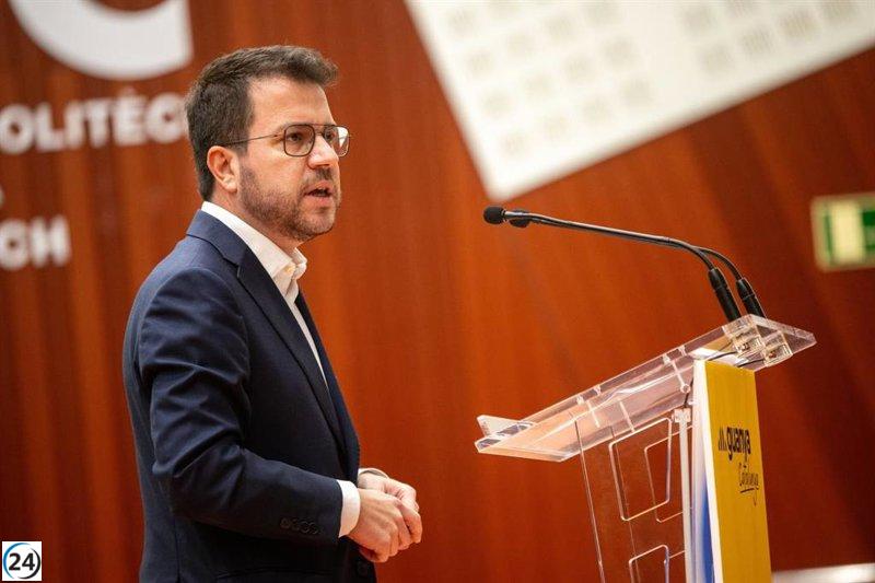 Aragonès pide el voto para evitar que un representante del Gobierno central dirija Cataluña.