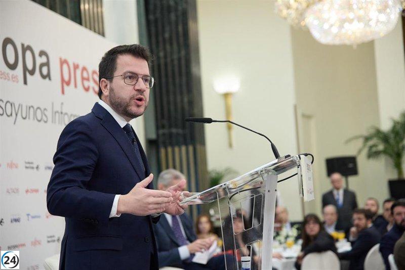 Aragonès afirma que la independencia financiera es clave para resolver la situación en Cataluña.