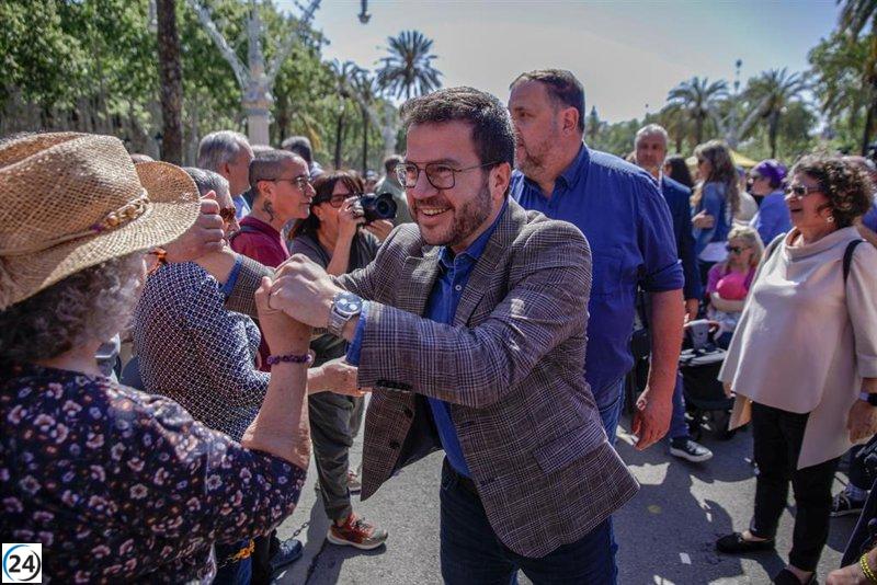 Aragonès critica a Junts por abandonar el Govern ante la primera dificultad.