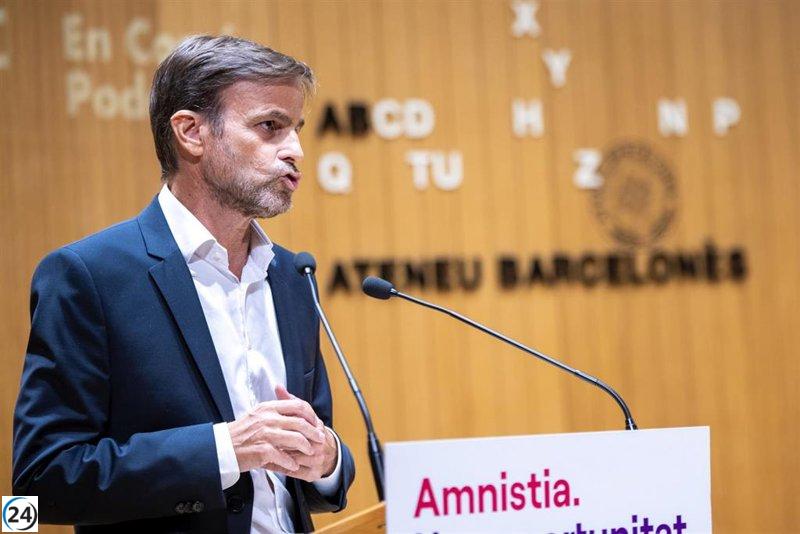Asens solicita a la Fiscalía intervenir activamente en caso de aprobarse la Amnistía