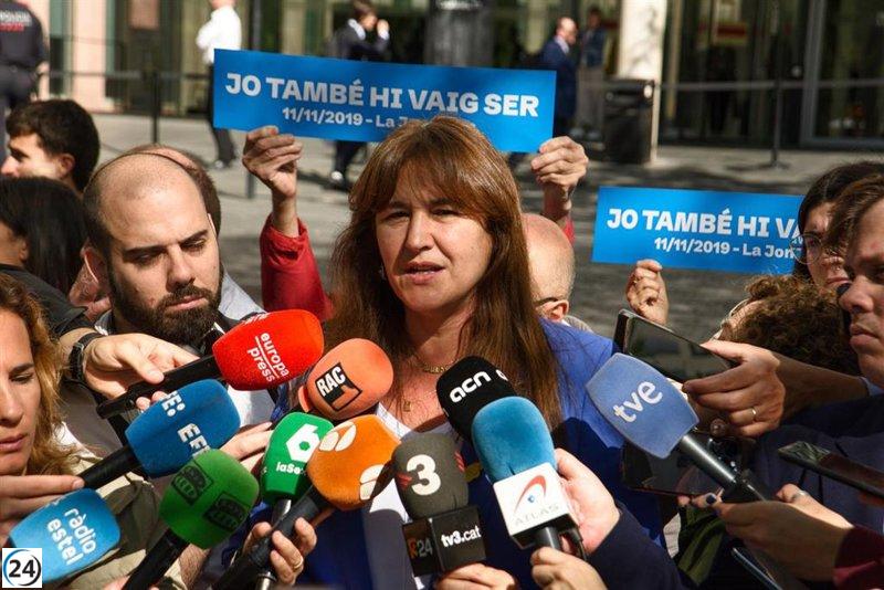 Borràs desestima la amnistía y confía en la defensa legal