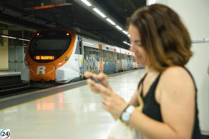Interrumpido el servicio de Rodalies en Catalunya debido a las intensas lluvias.