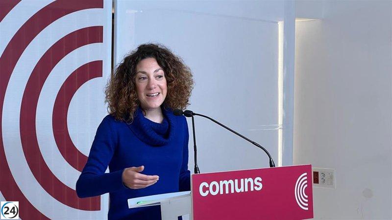 Vidal (Comuns) expresa preocupación por el rechazo de ERC a dialogar sobre los Presupuestos de Illa.