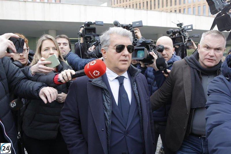 Laporta afirma desconocer los hechos y su inclusión en la querella se debe a su fama.