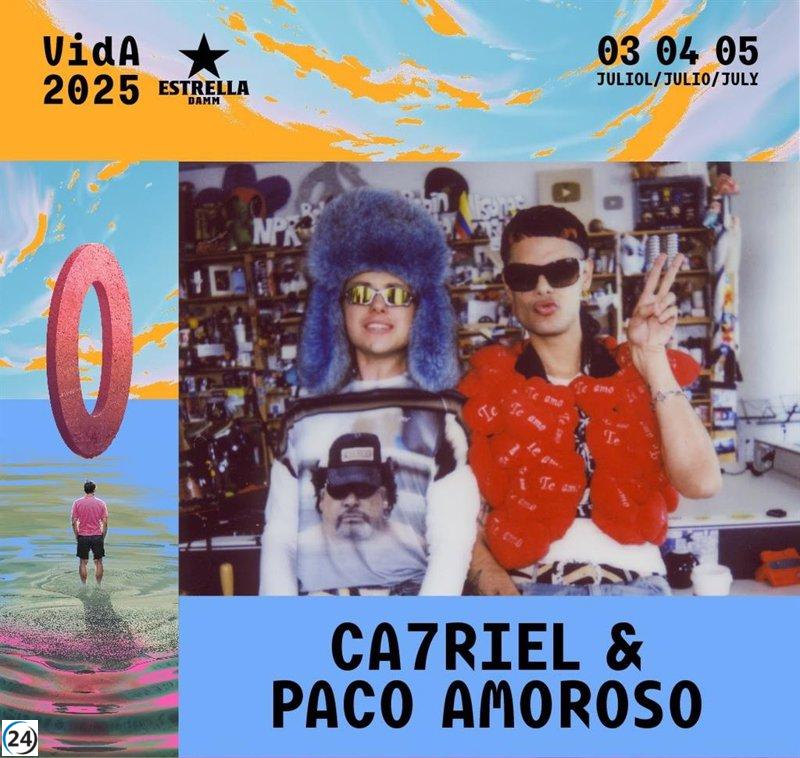 El Vida Festival suma a Ca7riel y Paco Amoroso a su lineup.
