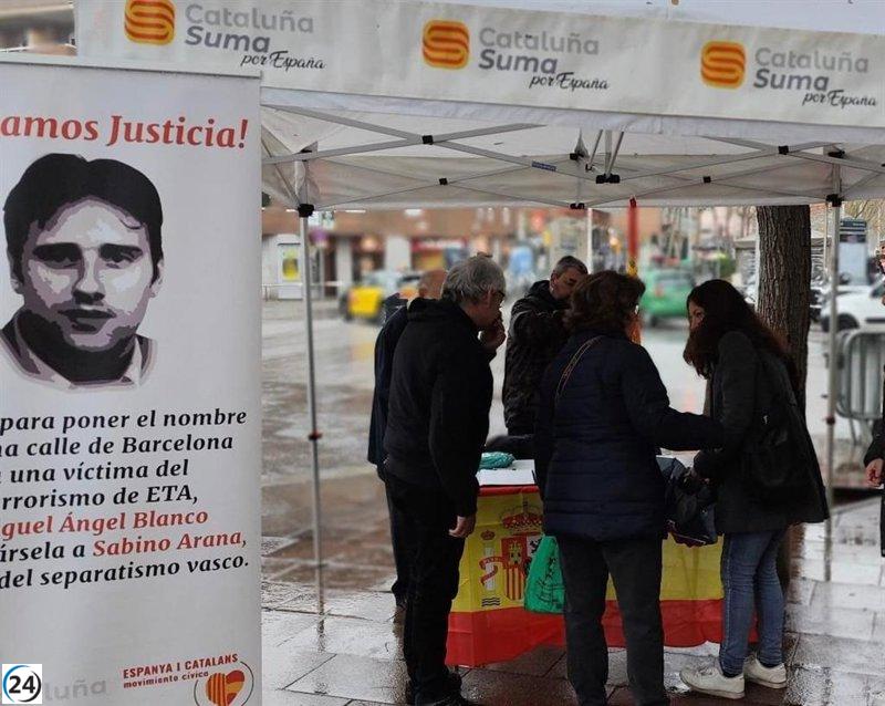 Proponen cambiar la calle Sabino Arana de Barcelona por el nombre de Miguel Ángel Blanco.