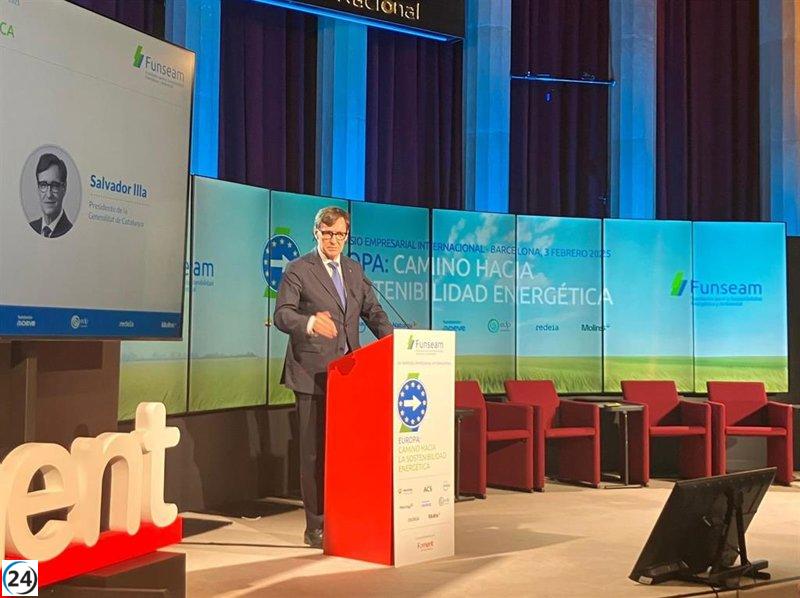 Illa asegura un entorno seguro para impulsar inversiones en Cataluña.