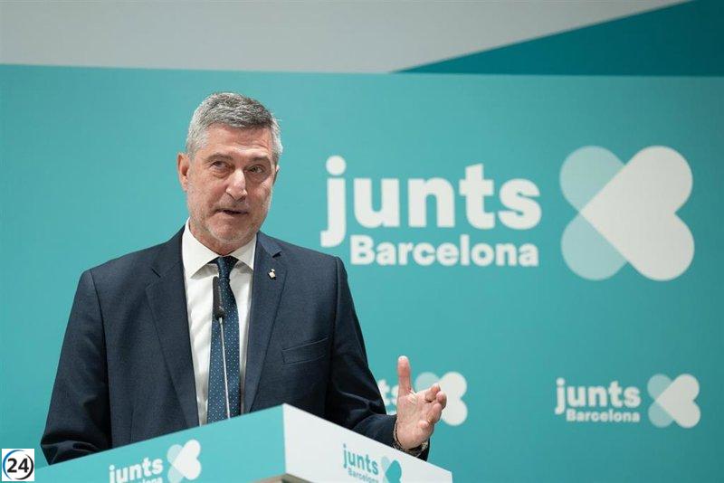 Junts solicita a Collboni la renovación de la 'senyera' y la reparación de su asta en el Born de Barcelona.