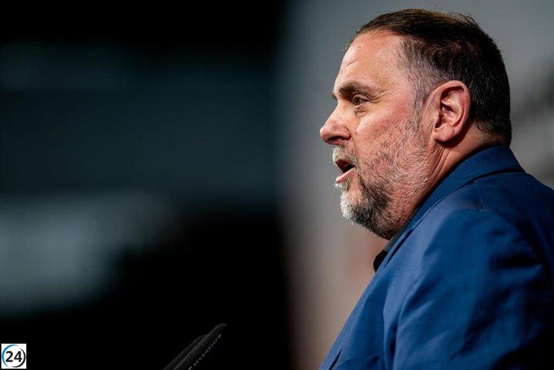 Junqueras expresa su enfado por el audio que relaciona a Cospedal con la 'Operación Catalunya'.