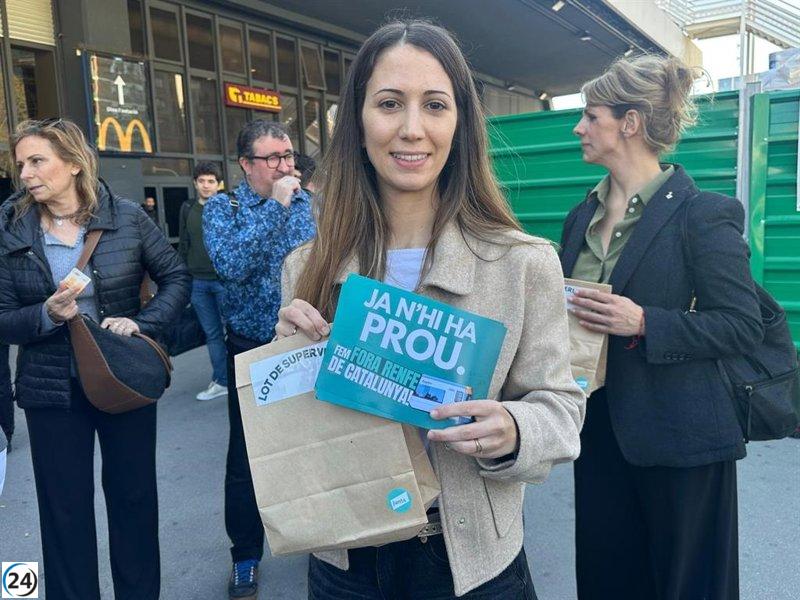 Junts lanza 'kits de supervivencia' en su campaña de protesta por Rodalies.