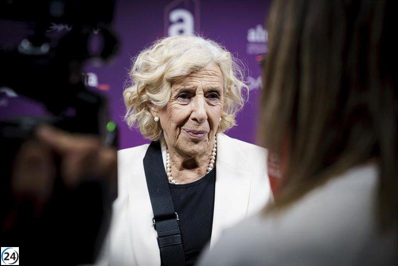 Carmena advierte que la unidad Sumar-Podemos es complicada si persisten en las divisiones.