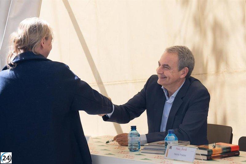 Zapatero aboga por el entendimiento y la cultura en Sant Jordi, instando a la 