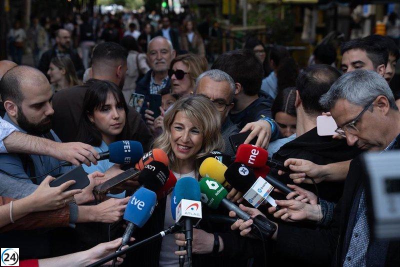 Yolanda Díaz exige a Marlaska que anule la compra de municiones a Israel.