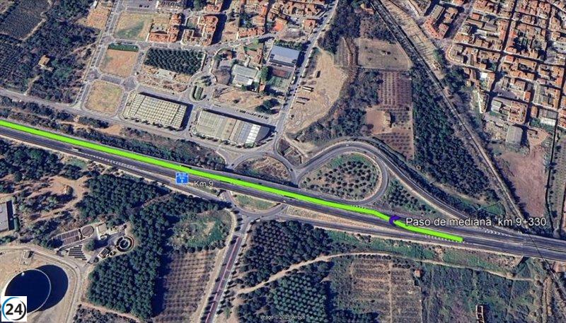 Comienzan las obras de asfaltado en la A-27, en Constantí y La Pobla de Mafumet, Tarragona.