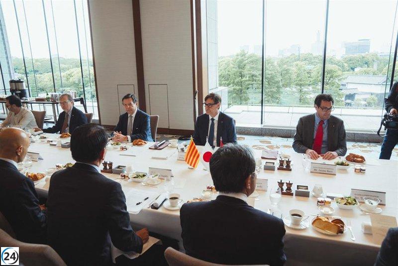 Illa se encuentra en Japón con firmas japonesas en Cataluña.