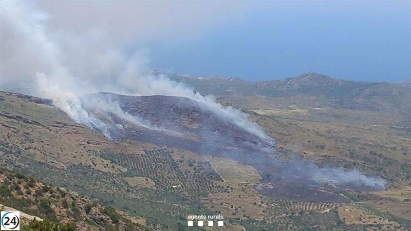Incendio en Cadaqués bajo control: se queman 14,5 hectáreas en Girona.
