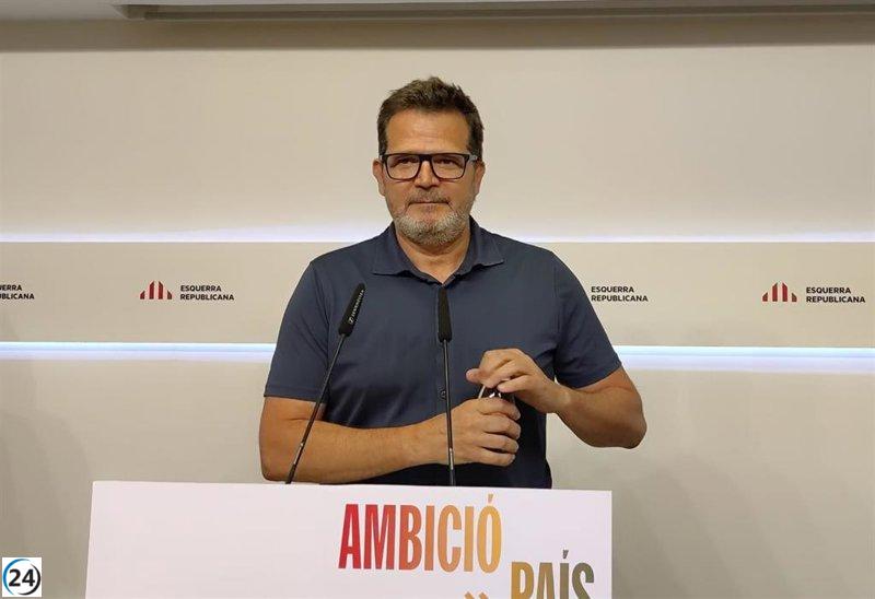 Albert (ERC) aboga por erradicar la corrupción y demandas de responsabilidad.