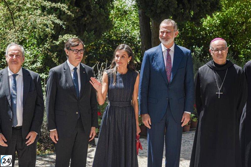 Los Reyes visitan Montserrat para conmemorar el milenio de la Abadía.