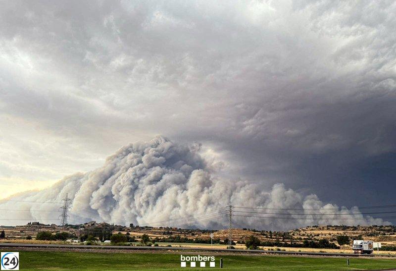 No se reportan nuevas víctimas en el área del incendio en Torrefeta, Lleida.