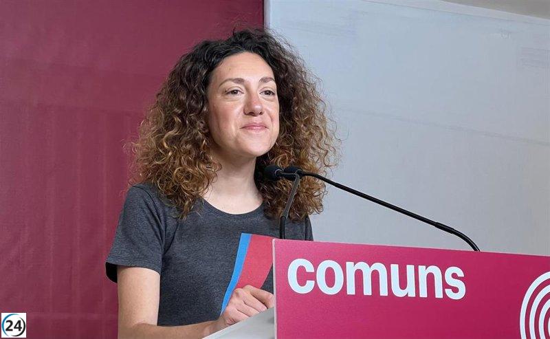 Vidal (Comuns) critica la inacción del PSOE y demanda coraje a Sánchez en su discurso.