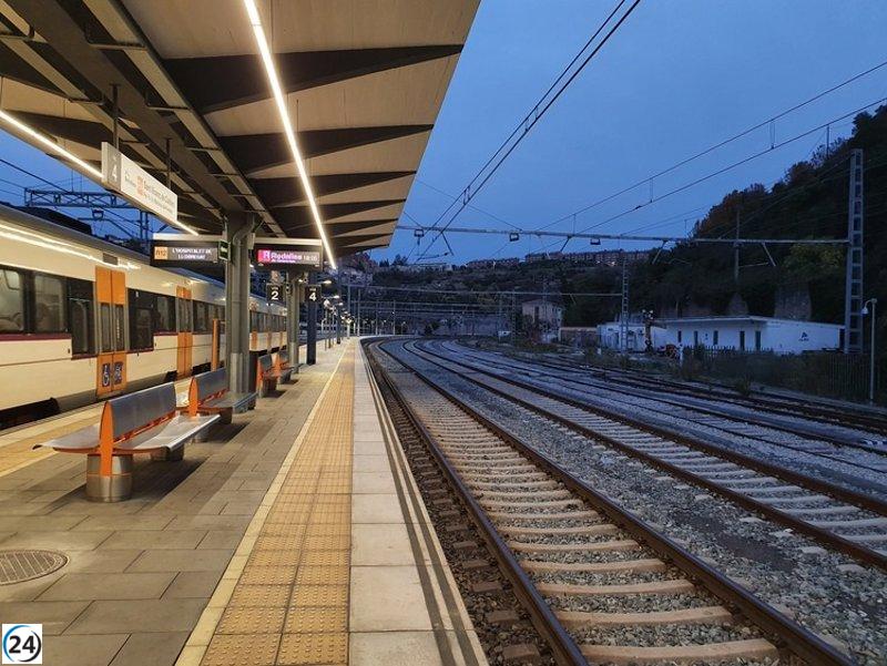 Interrupciones en siete líneas de Rodalies en Tarragona por trabajos del Corredor Mediterráneo el lunes.