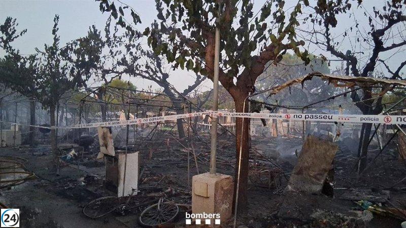 Apagan incendio en camping de El Vendrell, Tarragona.