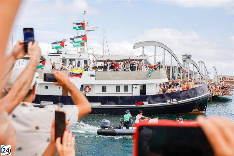 Flotilla Global Sumud regresa a Barcelona debido a condiciones adversas en el mar.