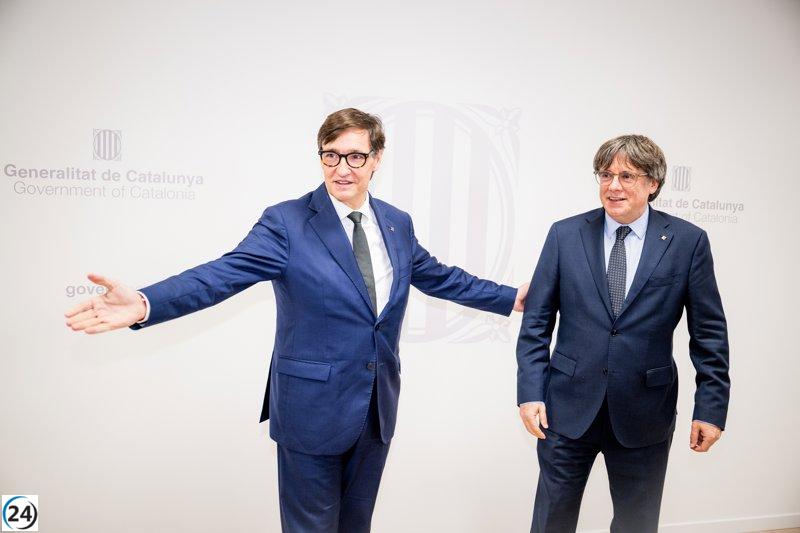 Illa y Puigdemont se encuentran en la sede de la Generalitat en Bruselas.