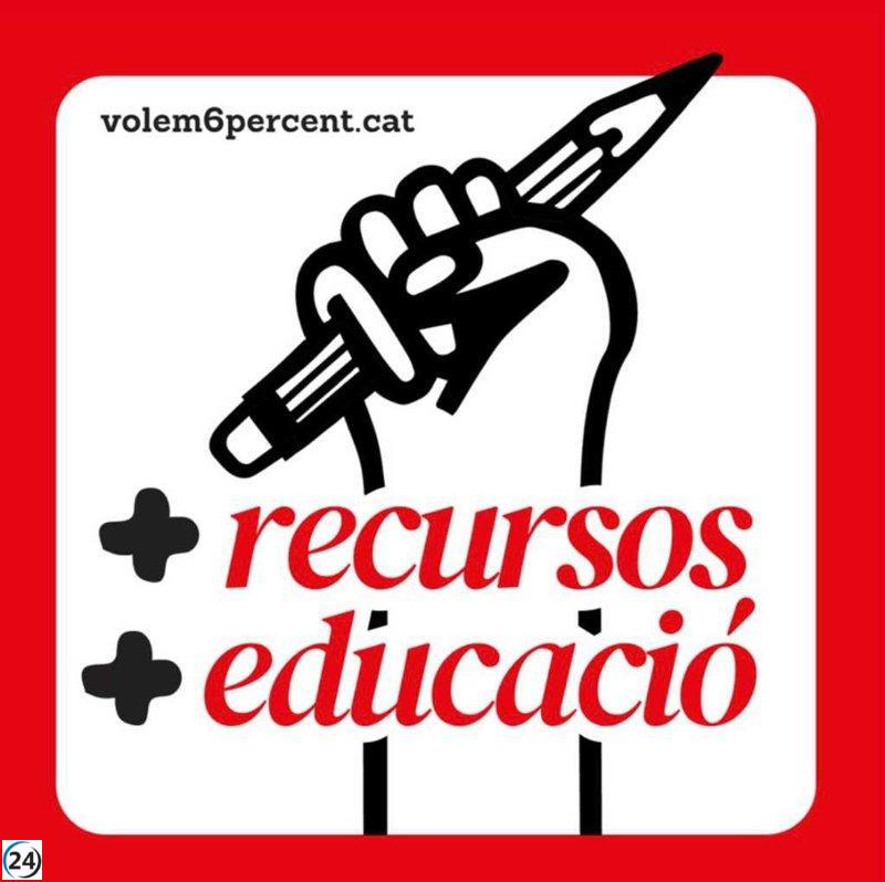 CC.OO. Educació exige aumentar el presupuesto y mejorar las condiciones para los docentes.