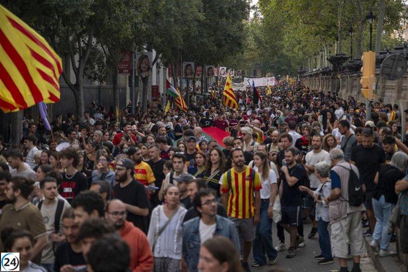 Discrepan cifras sobre asistencia a la marcha de la Esquerra Independentista: GUB habla de 1.200, CUP de más de 6.000.