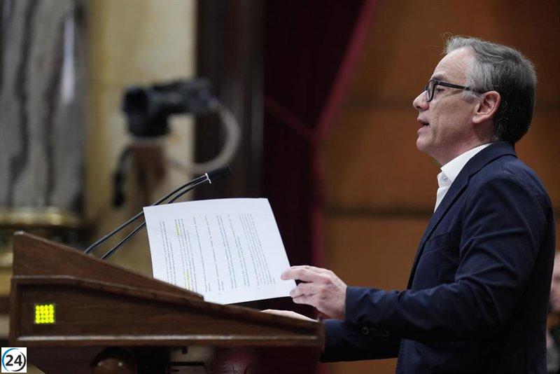 Jové (ERC) advierte a Illa que el tiempo se agota y exige avanzar en el tema de financiación.
