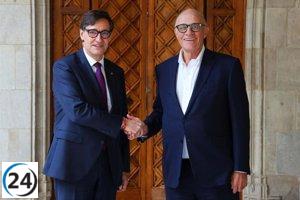 Illa se reúne con Oliu en la Generalitat tras el desplome de la OPA de BBVA.