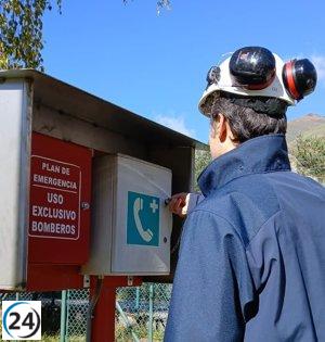Endesa realiza un ejercicio de emergencia en su planta de Arties-Aiguamoix, en Naut Aran.