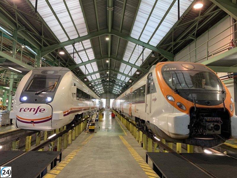 Renfe invita al público a explorar su taller en Vilanova, Barcelona.