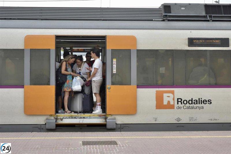 Paralizadas las líneas R14 y R15 por intensas lluvias en Tarragona.