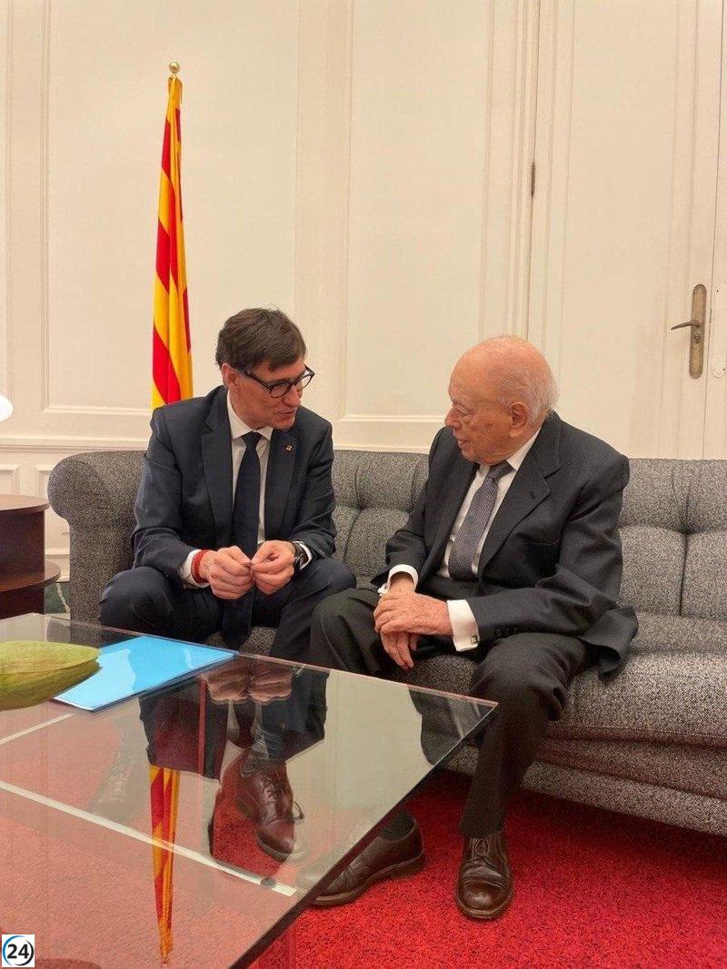 Illa se reunió con Pujol en el Palau de Pedralbes para conocer su salud.
