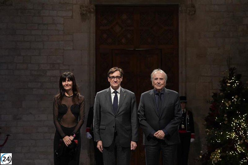 Illa distingue a Joan Manuel Serrat y Núria Espert con la Medalla de Oro de la Generalitat.