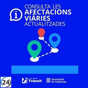 Cercano caos en Cataluña: carreteras afectadas por nieve y agua.