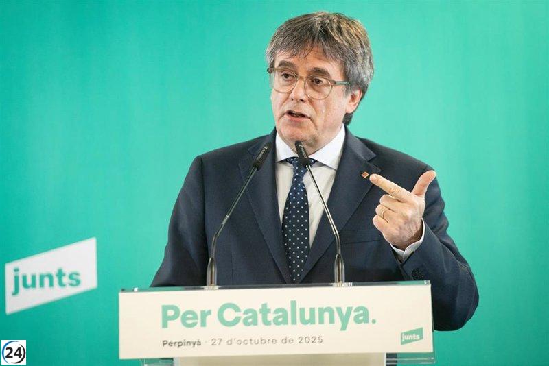 Puigdemont aboga por un futuro para restaurar la soberanía de Catalunya.