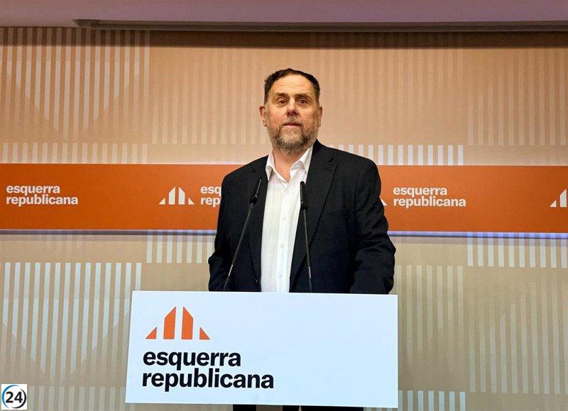 Junqueras considera que las críticas de Feijóo refuerzan el modelo de financiación.
