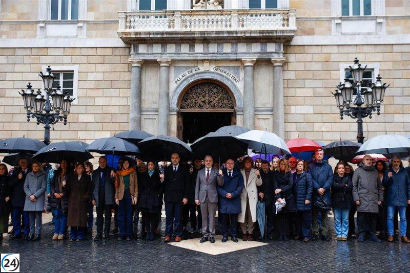 Minuto de silencio en Barcelona por la tragedia en Adamuz, Córdoba.