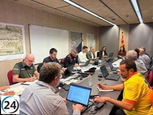 El Ministerio del Interior alerta sobre el estado del río Ter y aconseja a los ciudadanos evitar el desplazamiento.