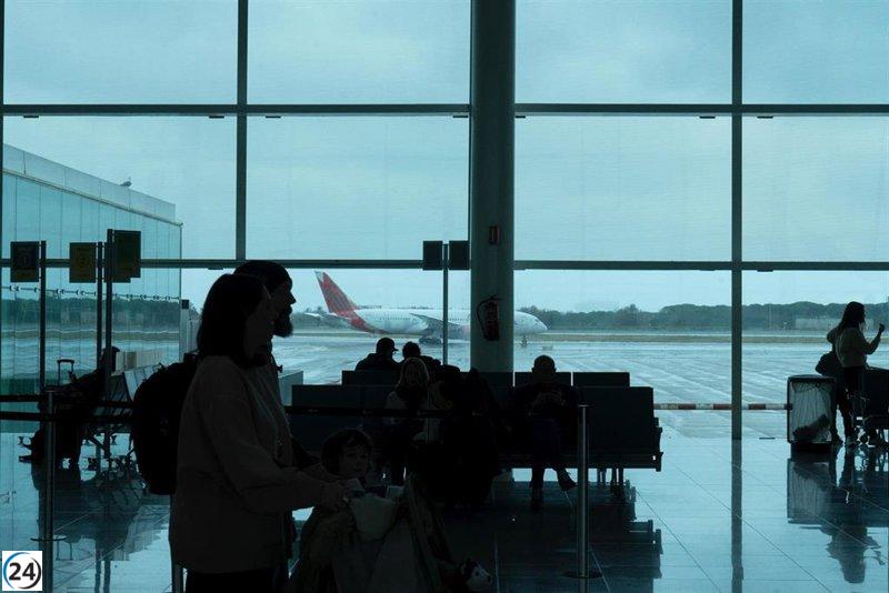 67 vuelos cancelados y 8 desviados en Barcelona por alerta de vientos fuertes.